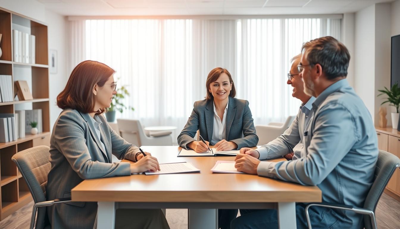 Business agreement signing